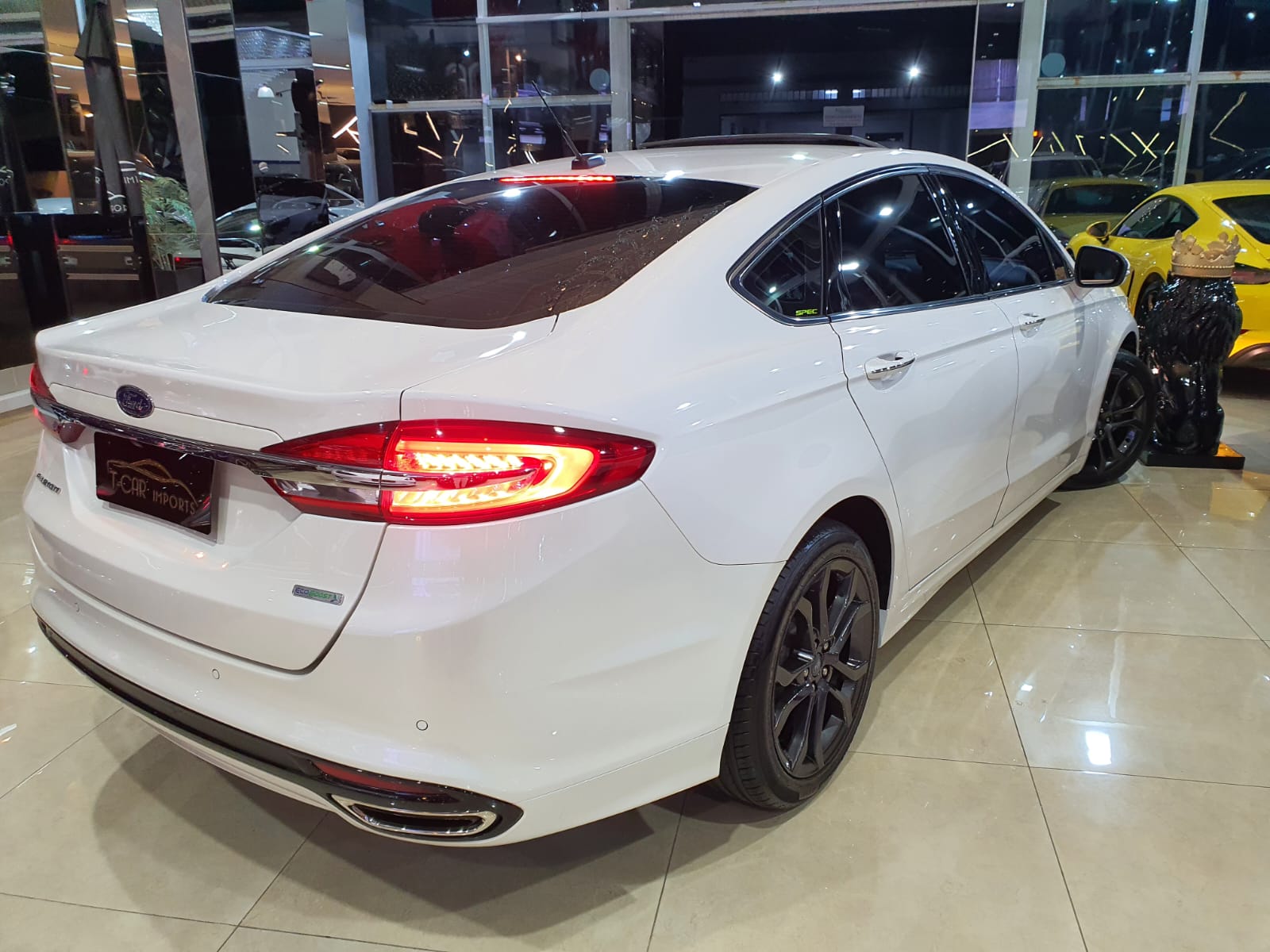 FORD FUSION 2.0 SEL 16V GASOLINA 4P AUTOMATICO 2018 BRANCO TETO SOLAR